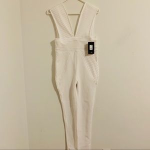 Fashion Nova White Bandage Jumpsuit Medium